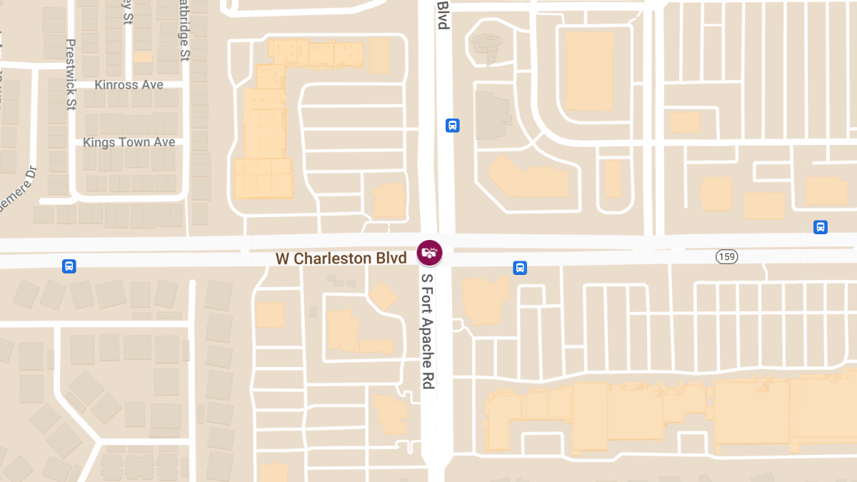 Crash with Injuries at S Rampart Blvd and W Charleston Blvd
