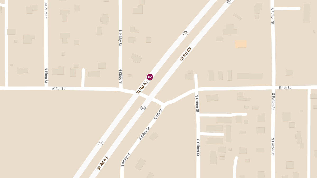 Crash with Injuries at SR-63 and W Rigney Rd
