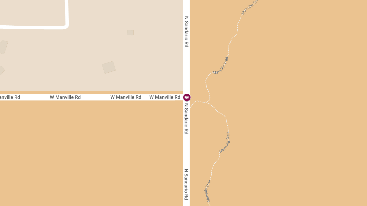 Crash with Injuries at Sandario Rd & Manville Rd