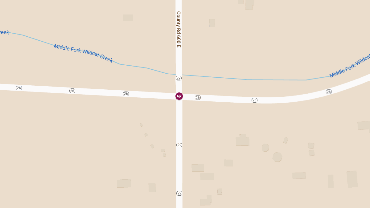 Crash with Injuries at State Rd 26 & State Rd 29