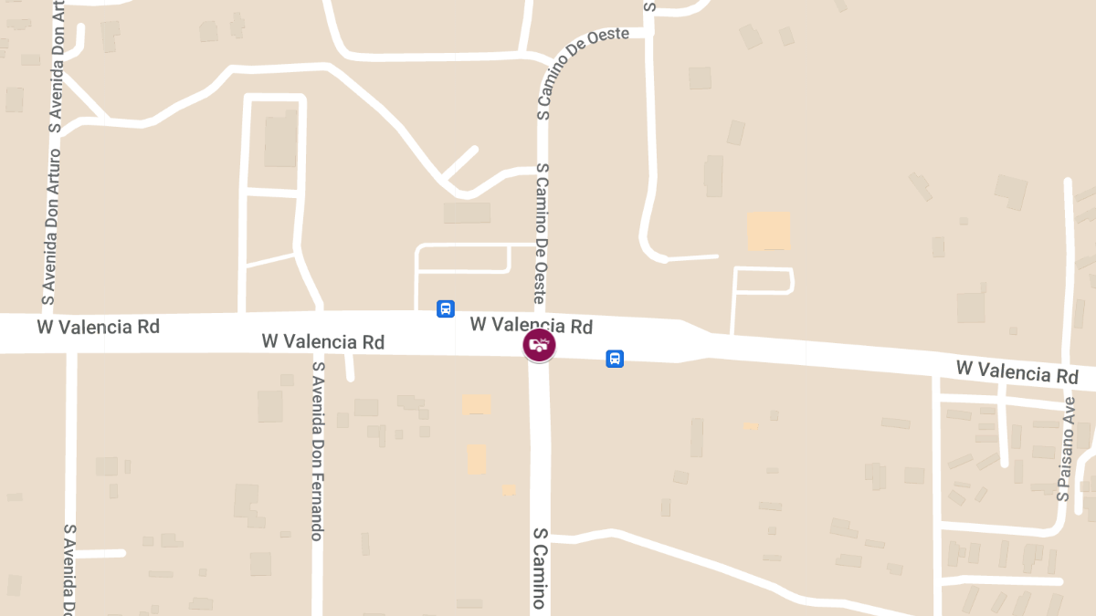 Crash with Injuries at Valencia Rd & Camino De Oeste