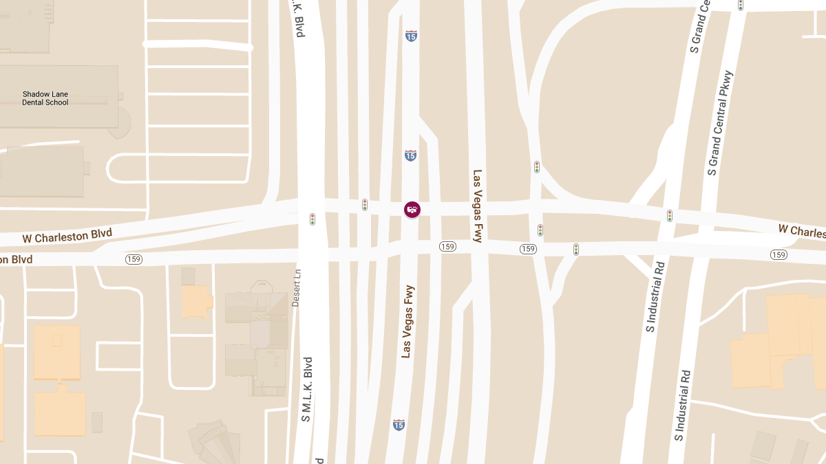 Crash with Injuries at W Charleston Blvd & N I-15