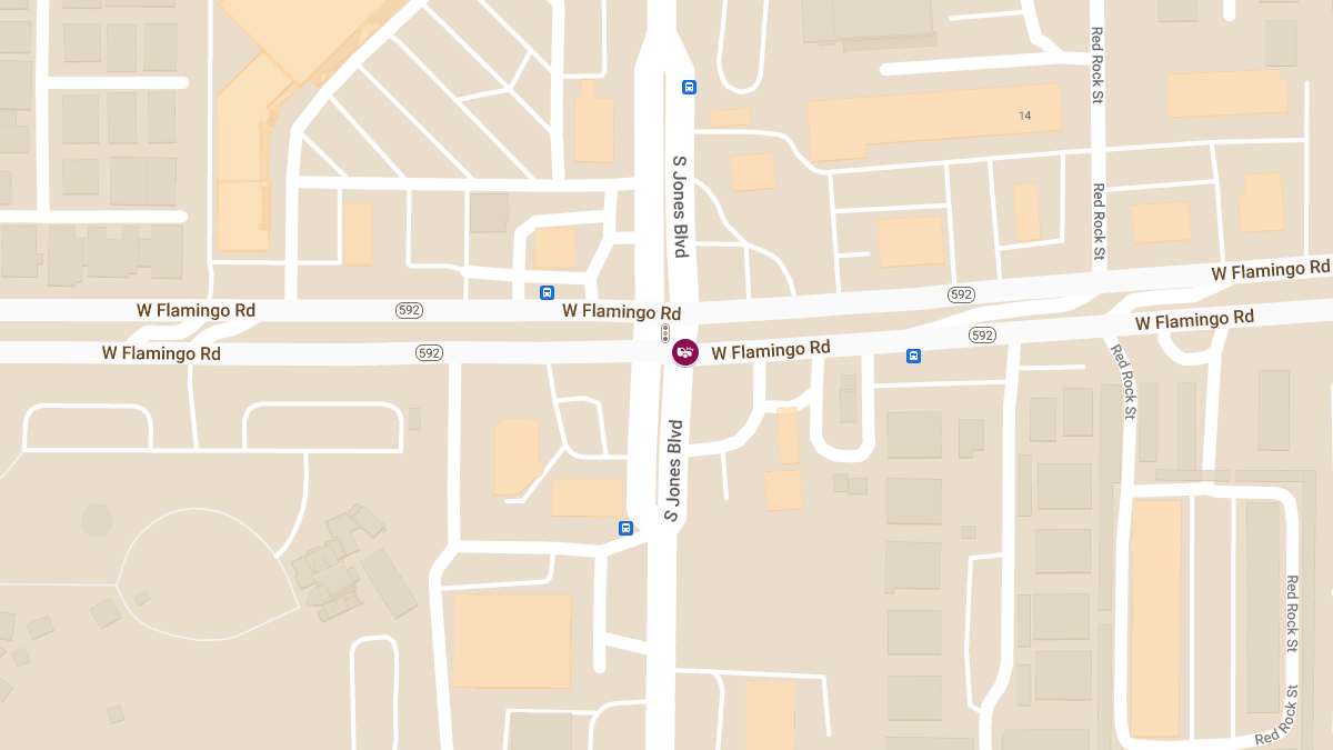 Crash with Injuries at W Flamingo Rd & S Jones Blvd