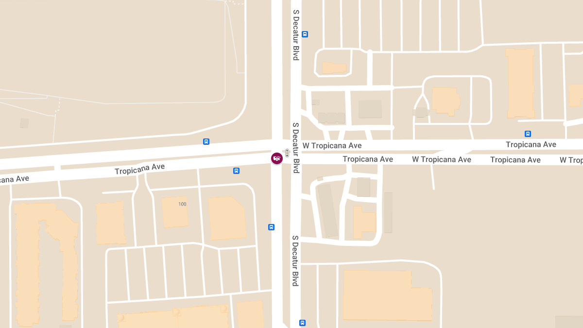 Crash with Injuries at W Tropicana Ave and S Decatur Blvd