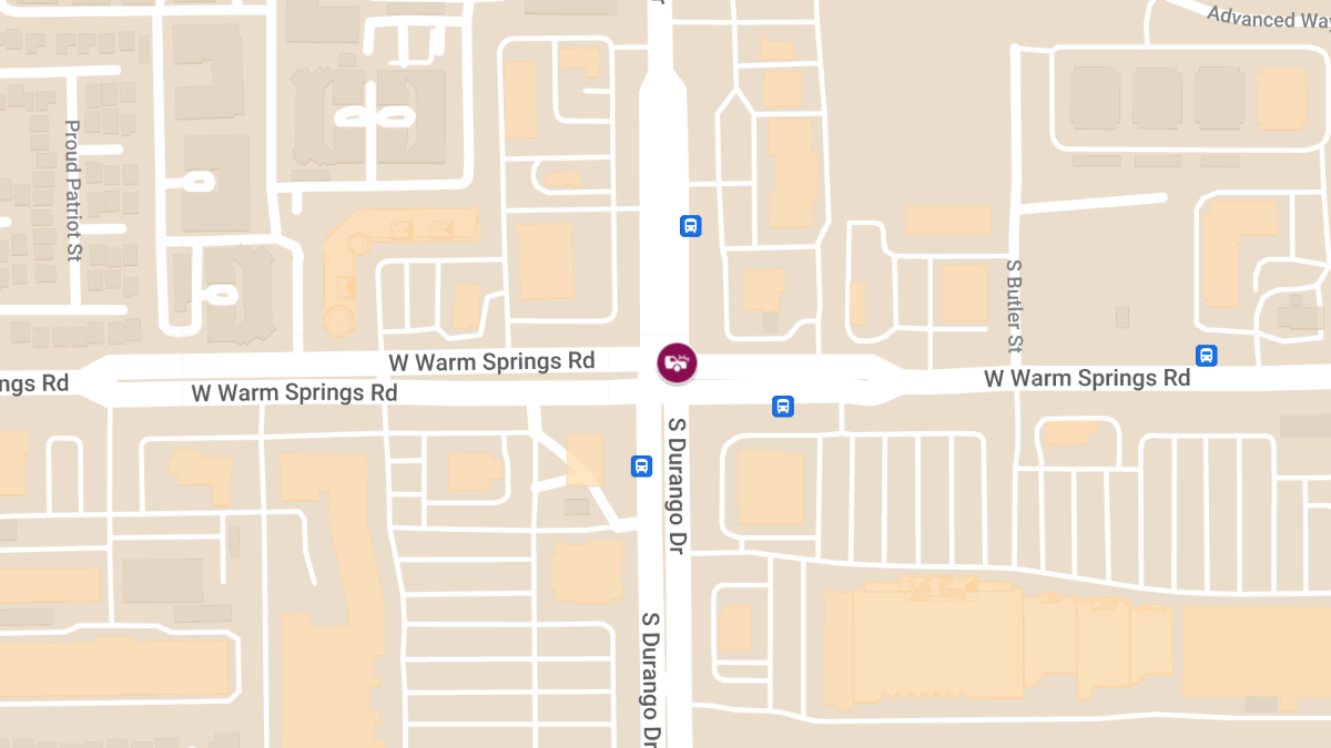 Crash with Injuries at W Warm Springs Rd and S Durango Dr