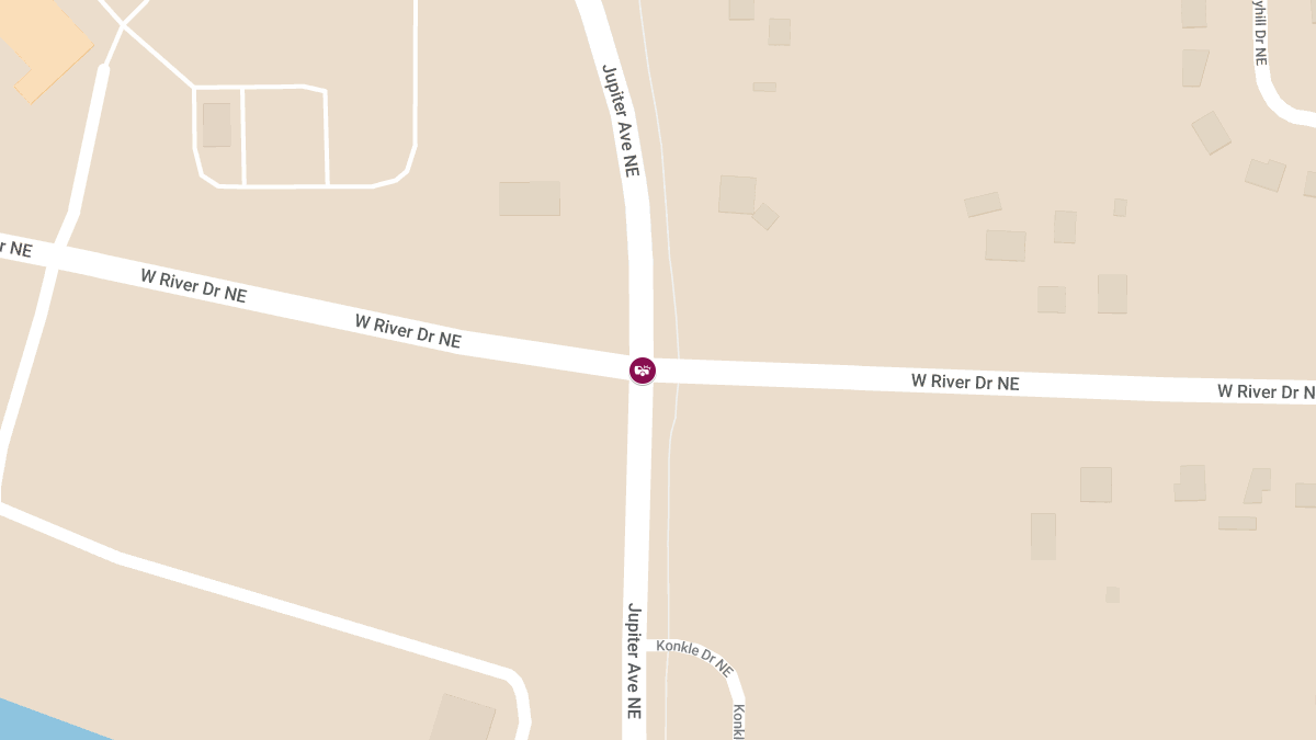 Crash with Injuries at West River Dr & Jupiter Ave