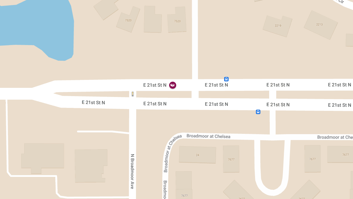 Crash with Injuries in 7600 Block of E 21st St N