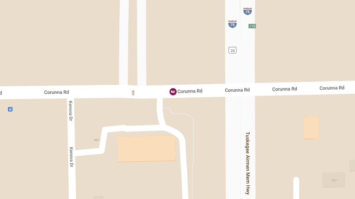 Crash with Injuries on Corunna Rd near Muffler Man