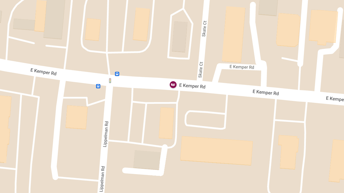 Crash with Injuries on East Kemper Rd near 1600 Block