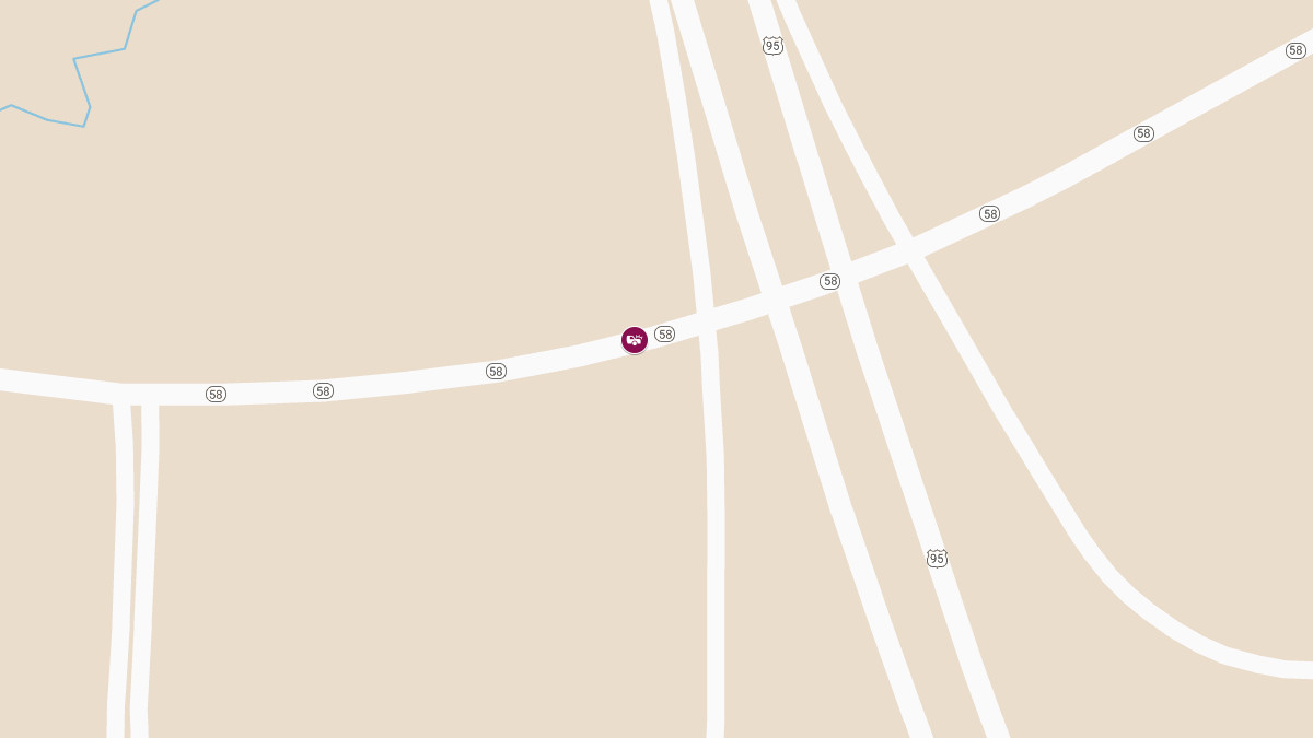 Crash with Injuries on Hwy 58