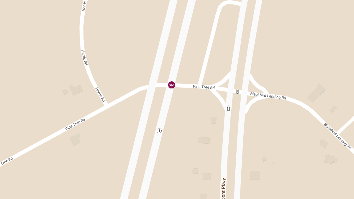 Crash with Injuries on Rte 1 NB at Pine Tree Rd