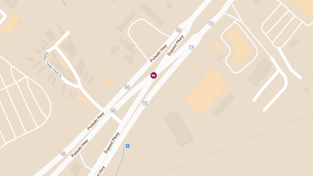 Crash with Injuries on Rte 13 SB at Rte 40 Split