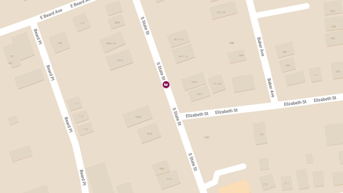 Crash with Injuries on S State St between Elizabeth St and East Beard Ave