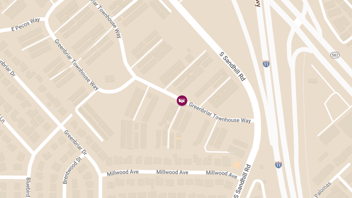 Crash with Injury at 238 Greenbriar Townhouse Way