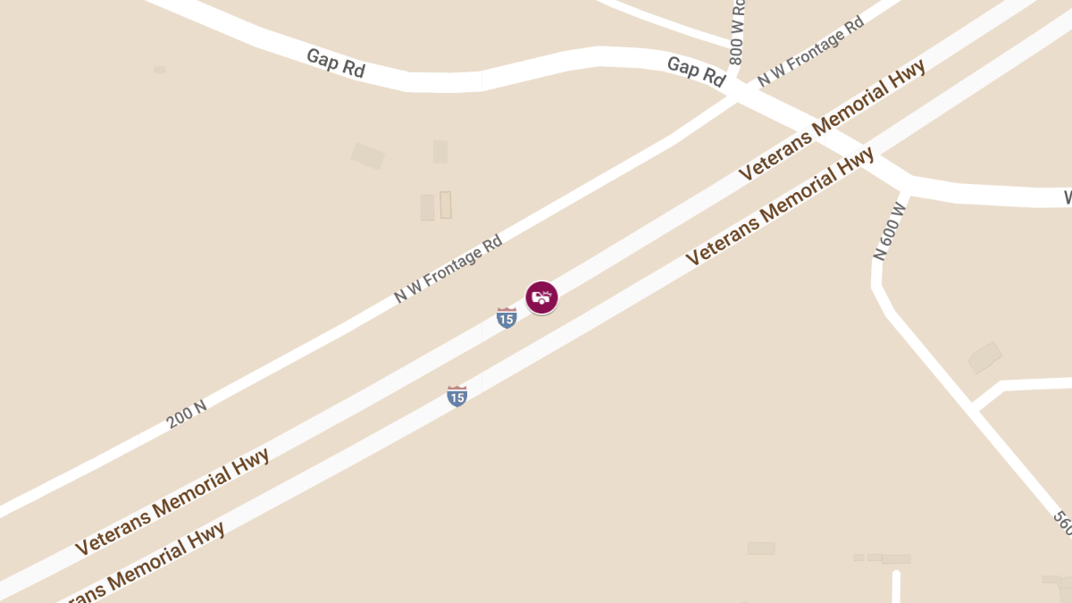 Crash with Possible Injuries on I-15 Southbound at Mile Marker 91