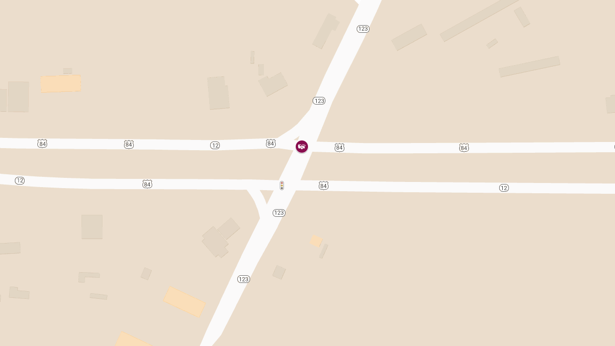 Critical Accident at Highway 84 & AL-123