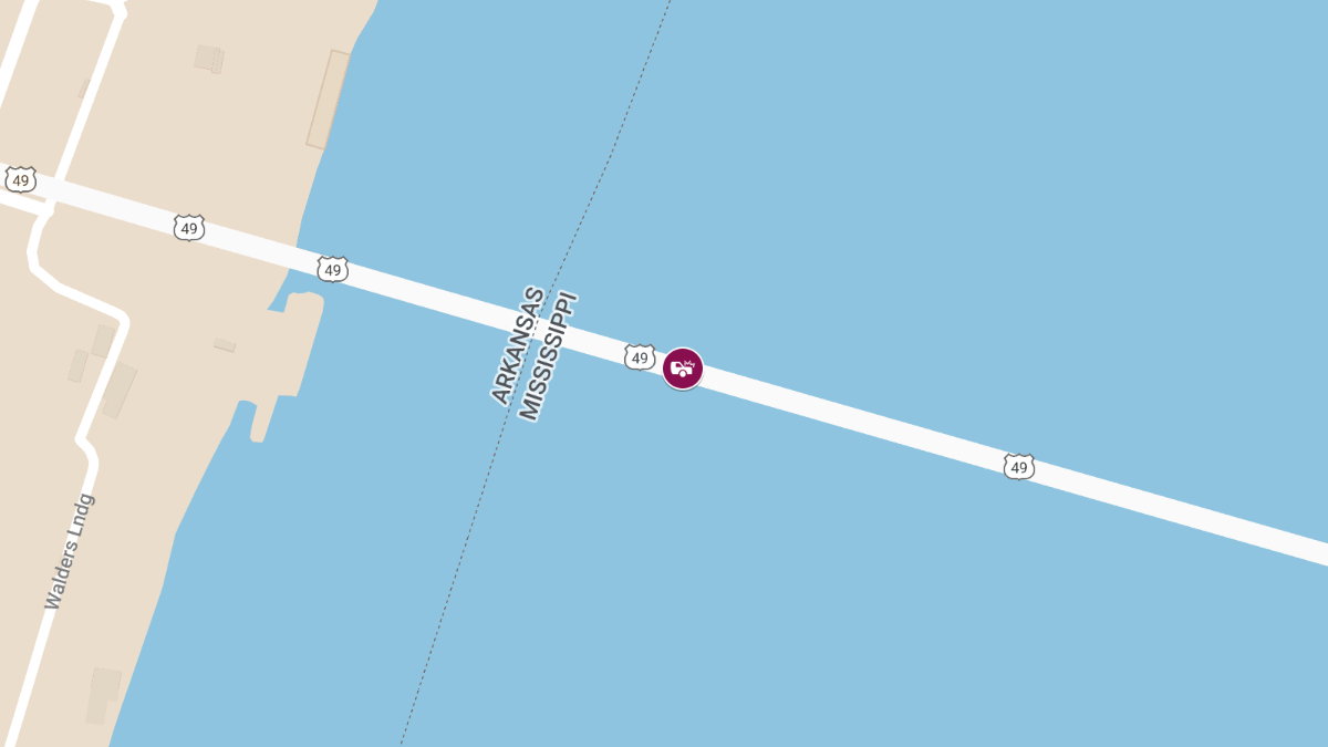 Fatal Accident at Mississippi River Bridge just East of Helena-W. Helena