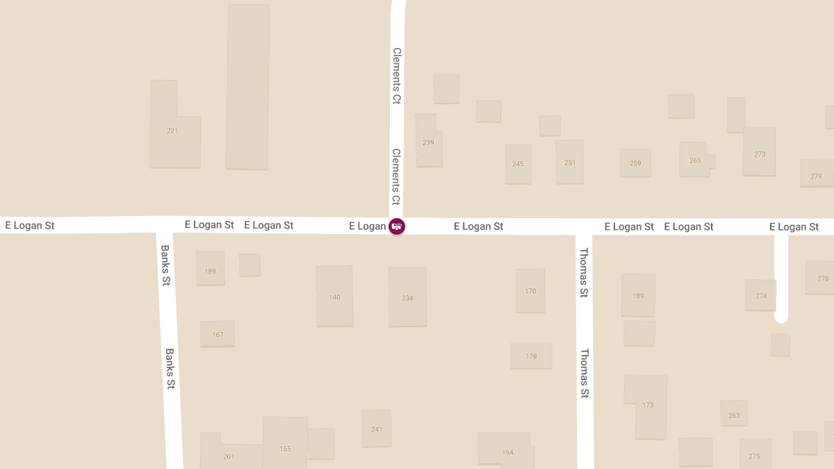Fatal Car and Train Crash at Clements Ct & E. Logan St