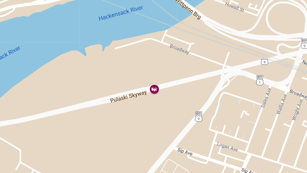 Fatal Crash Into Pulaski Skyway Support Column