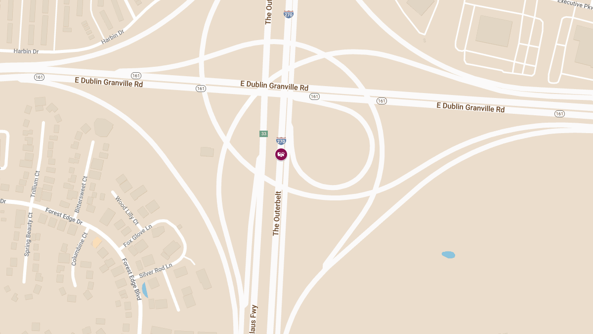 Fatal Crash Shuts Down I-270 South Near SR 161