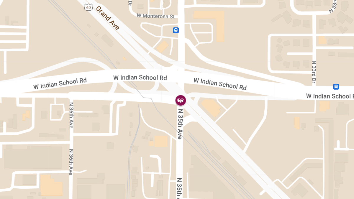 Fatal Crash at Grand Ave & Indian School Rd