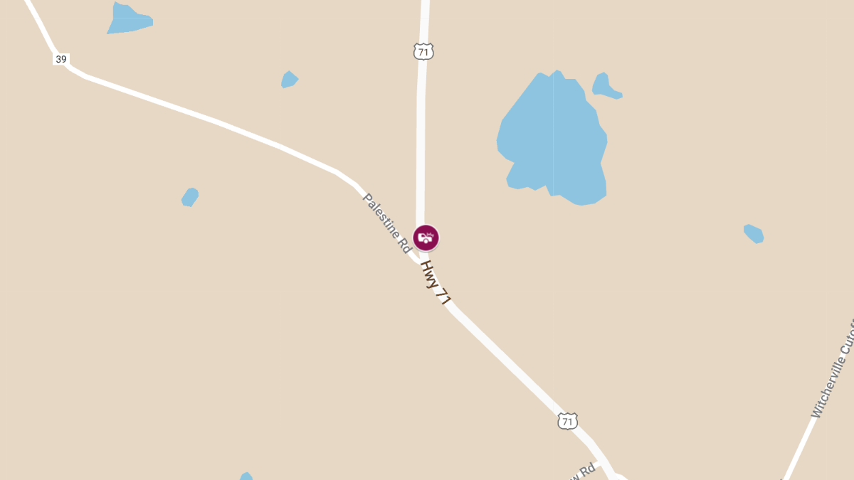 Fatal Crash on Hwy 71 at Palestine Rd