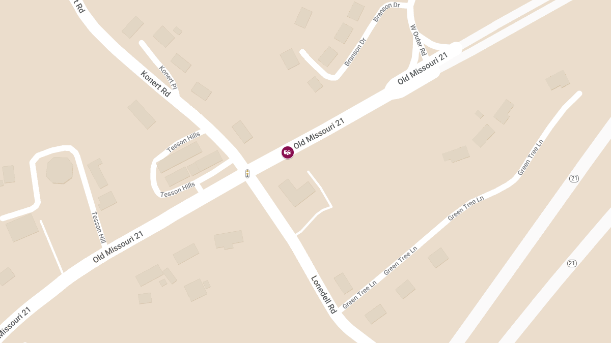 Fatal Crash on NB Old MO-21, North of Konert Rd