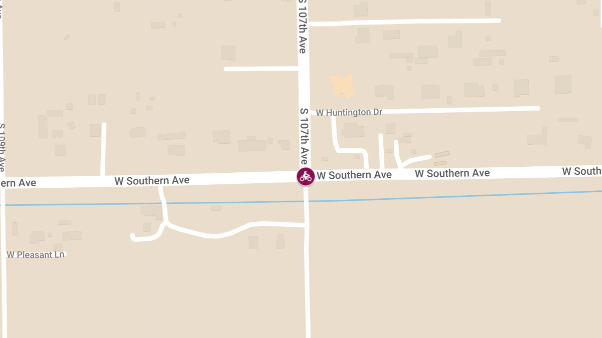 Fatal Motorcycle Crash at 107th Ave & Southern Ave