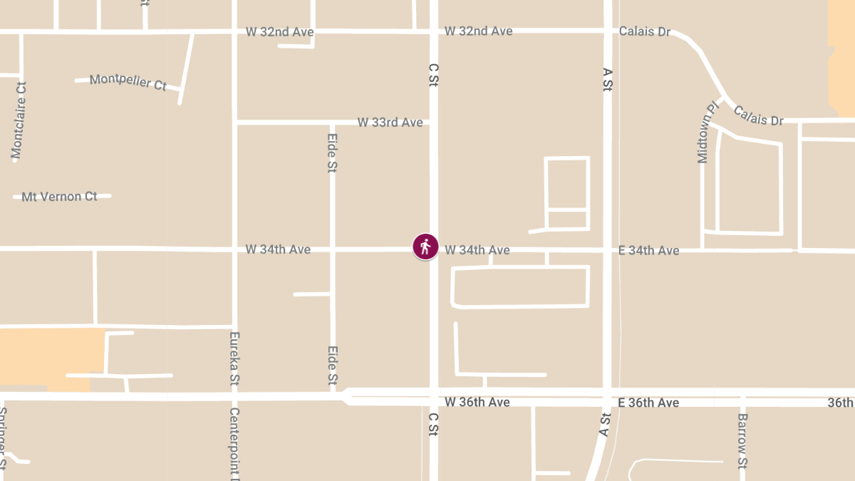 Fatal Pedestrian Accident at 34th Ave & C St