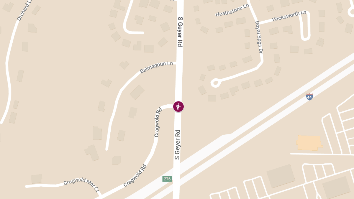 Fatal Pedestrian Accident on Geyer Rd at Cragwold Rd