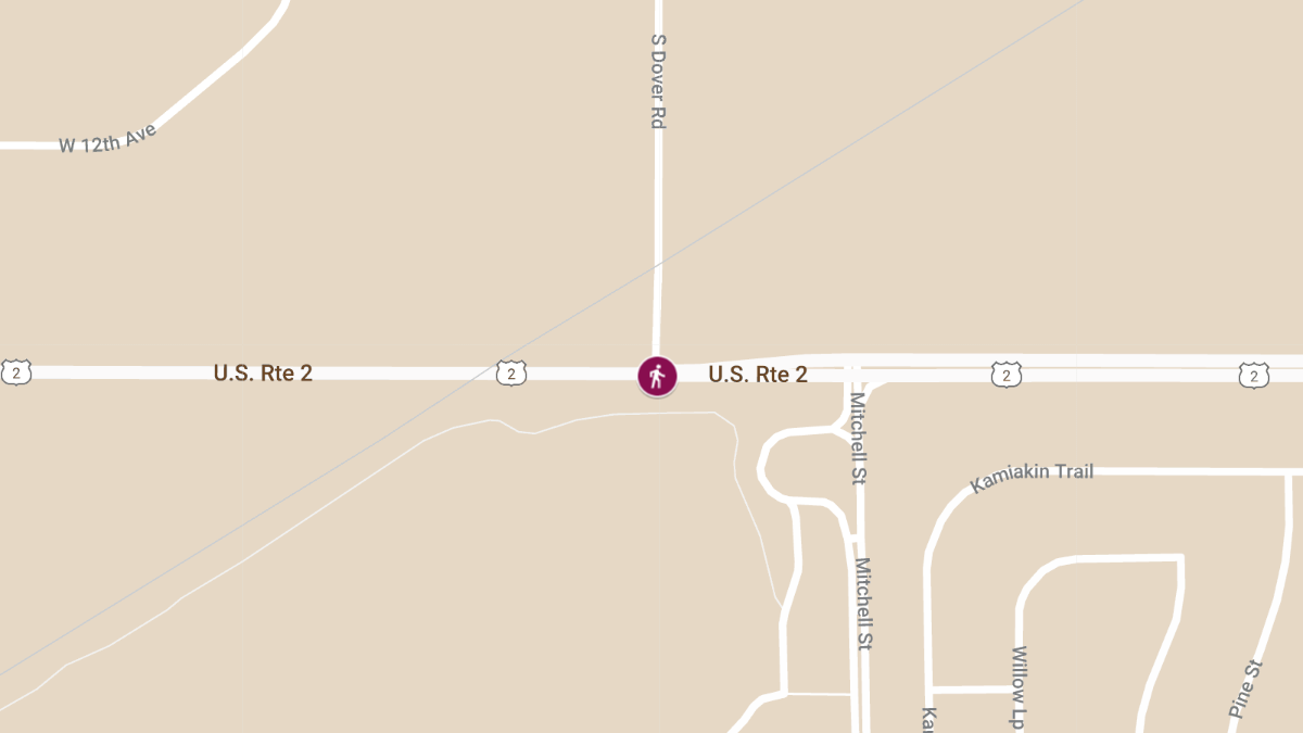 Fatal Pedestrian Accident on US 2 near Dover Rd