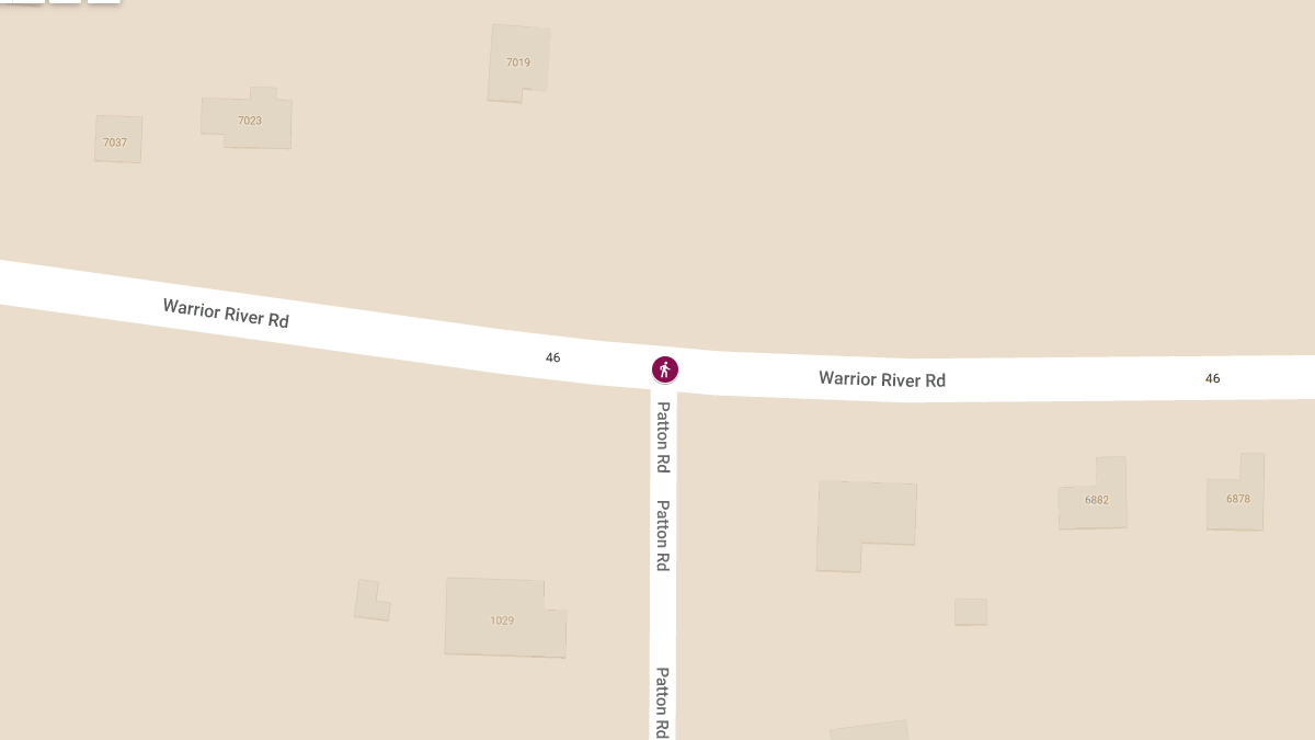 Fatal Pedestrian Accident on Warrior River Rd at Patton Rd