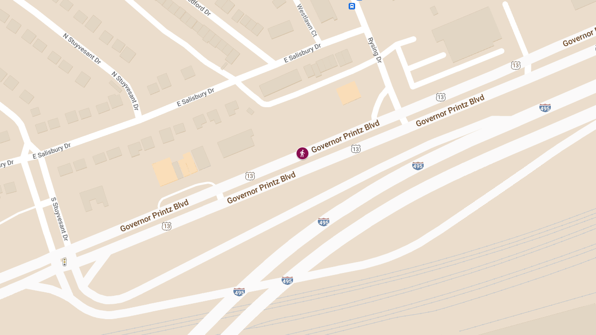 Fatal Pedestrian Crash on Governor Printz Blvd