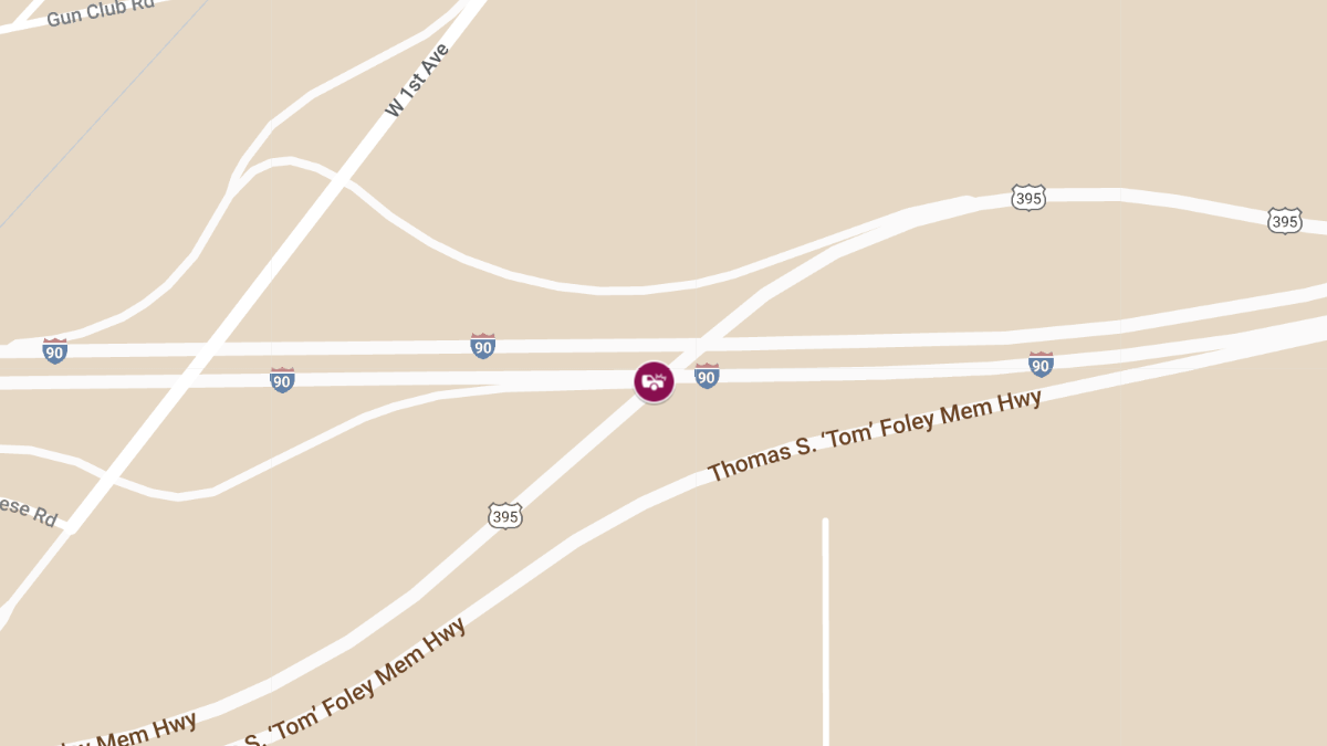 Fatal Rollover Crash on US Hwy 395 at I-90 Interchange