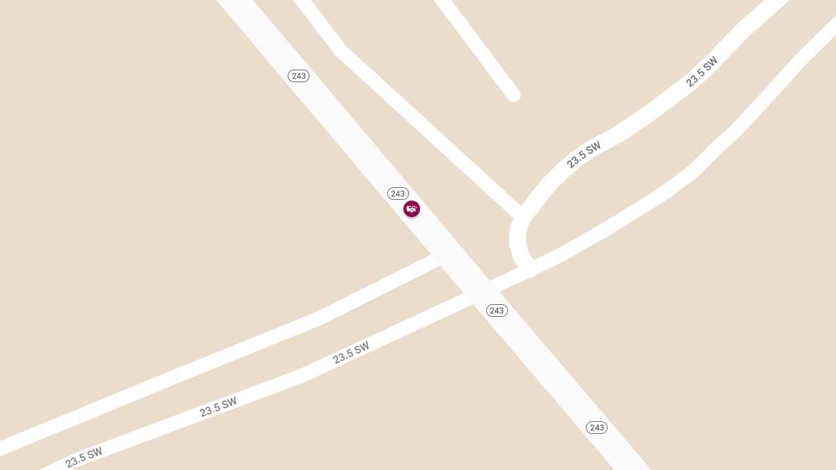 Fatal Three-Car Crash Blocking Traffic on Highway 243