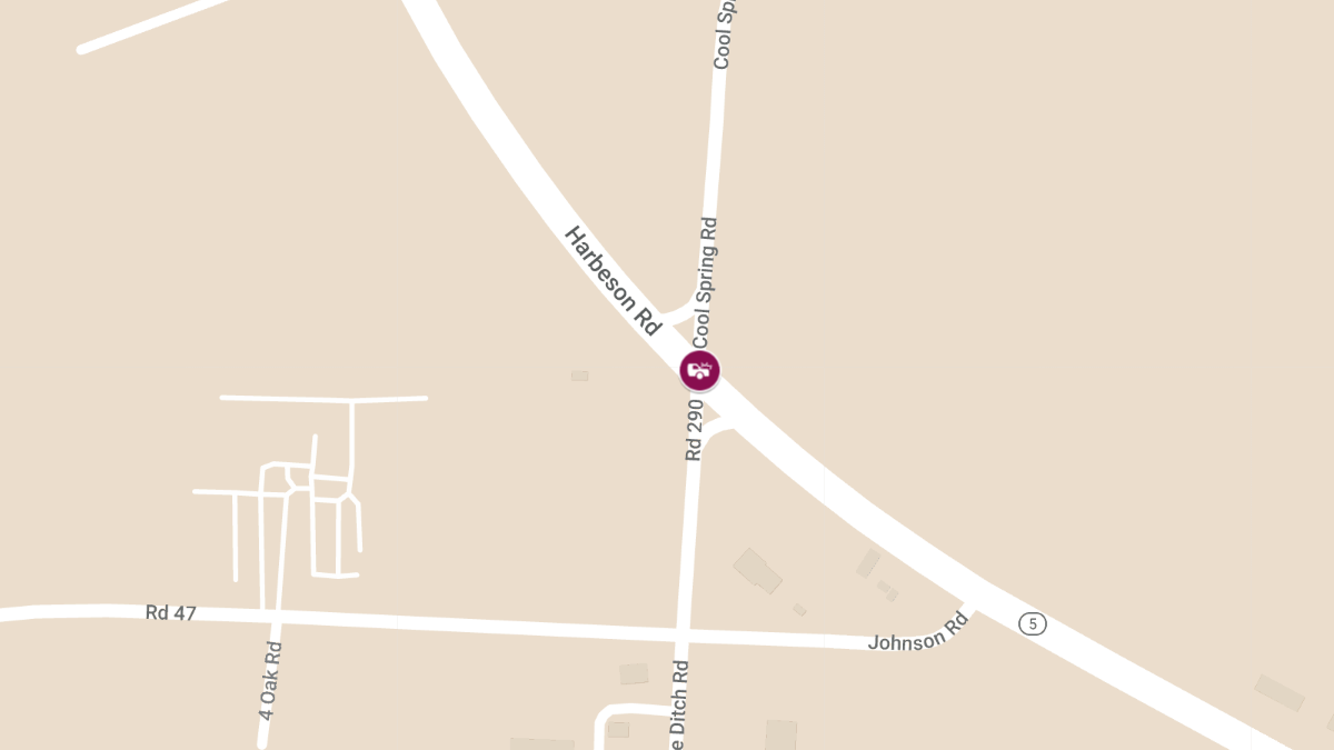 Fatal Three-Vehicle Crash on Coolspring Rd at Harbeson Rd