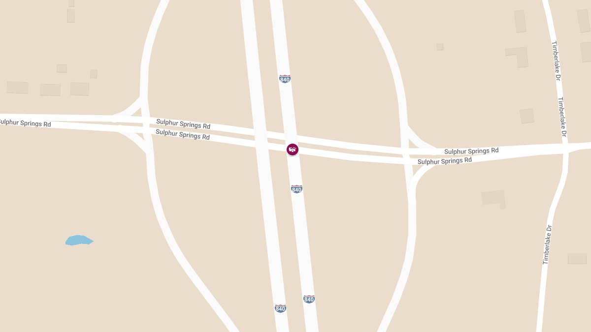 Fatal Two-Car Crash Closes 840 E at Sulphur Spring Rd