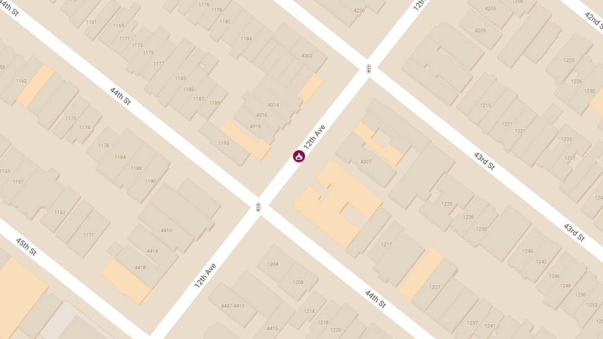 Fire in Multi-Story Apartment Building at 4315 12th Ave