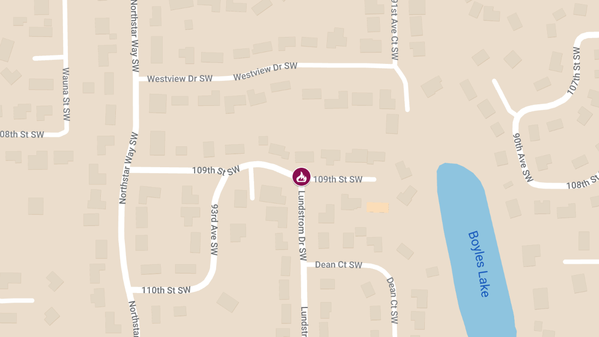 Fire on 109th St SW, Injures One 