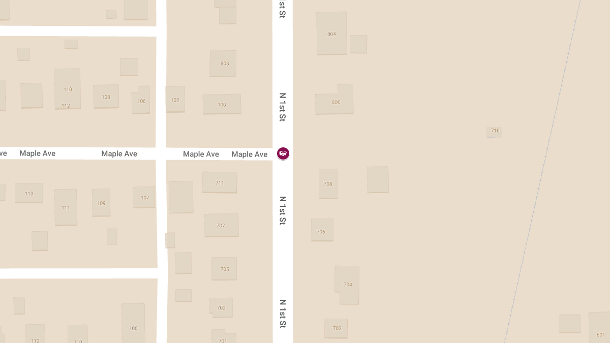 Four Injured in Multi-Vehicle Crash at First Street and Maple Avenue
