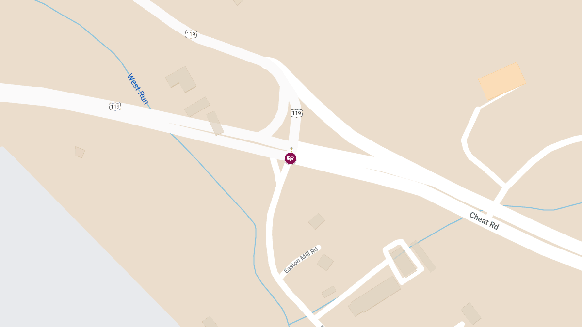 Head-On Collision at Easton Mill Rd & Cheat Rd