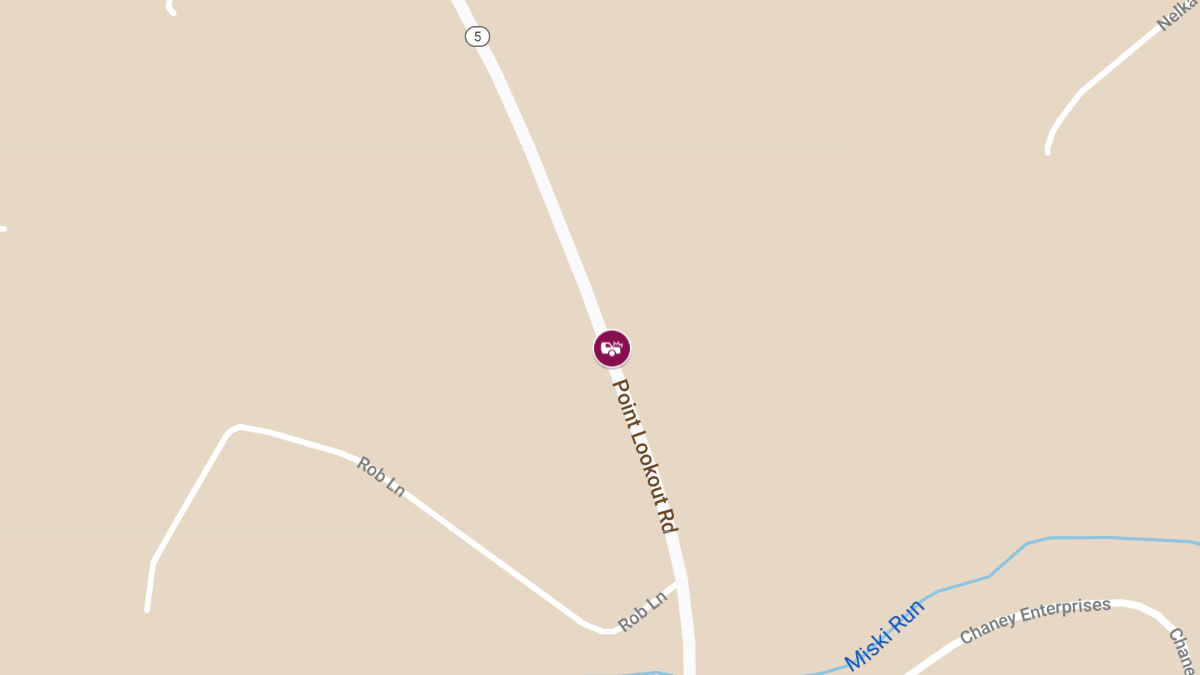 Head-On Collision with Entrapment at Point Lookout Rd Near Loveville Post Office