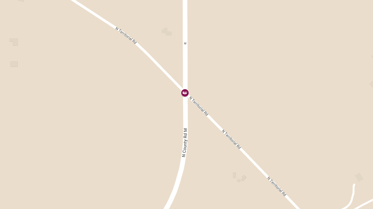 Head-On Collision with Injuries at Territorial Rd and County M