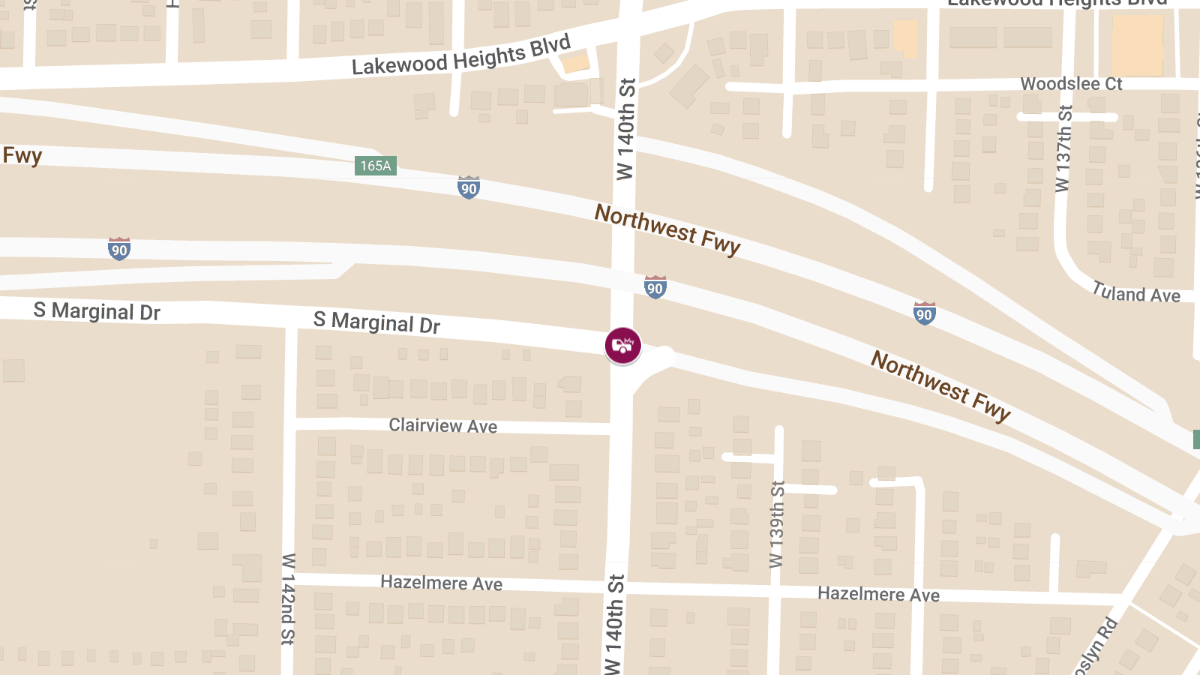 Head-On Collision with Injuries at W 140th St & S Marginal Dr