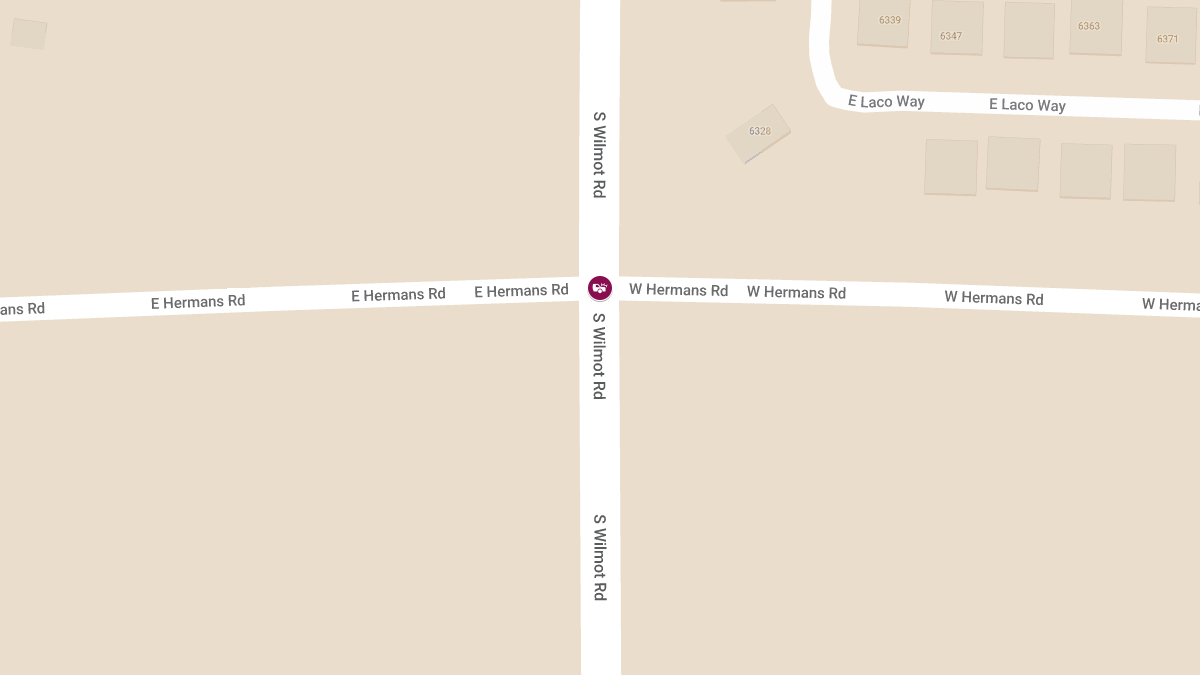 Head-On Collision with Injuries at Wilmot Rd and Hermans Way