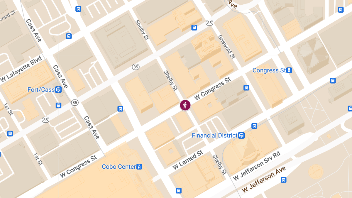 Hit-and-Run Collision with Injuries at Shelby St & W Congress St
