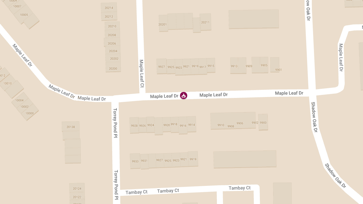 House Fire Injures One on Maple Leaf Dr