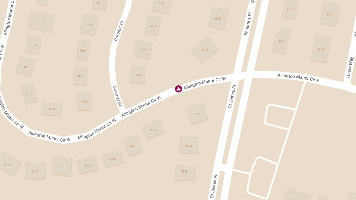 House Fire with Entrapment on Allington Manor Circle W Injures Two