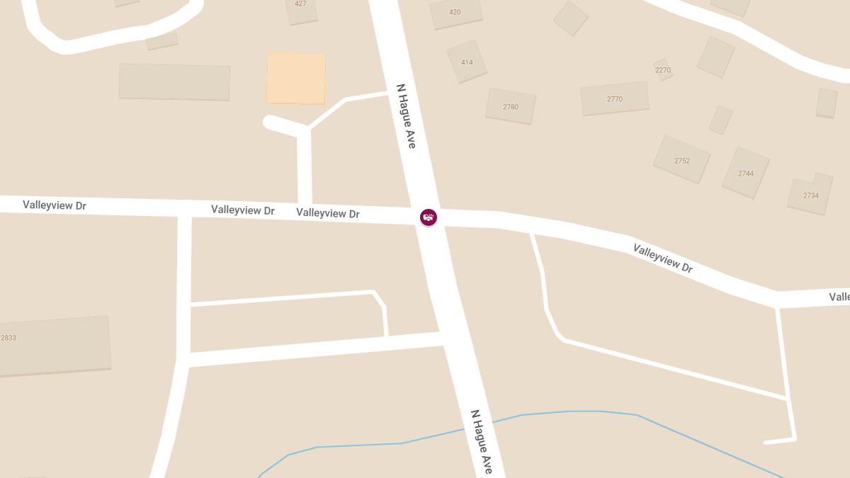 Injuries Crash at Valleyview Dr and N Hague Ave