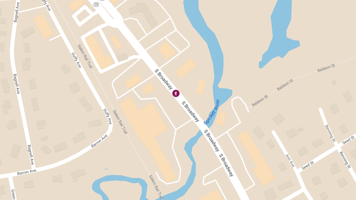Injuries Pedestrian Struck at 368 South Broadway (Rte 28)